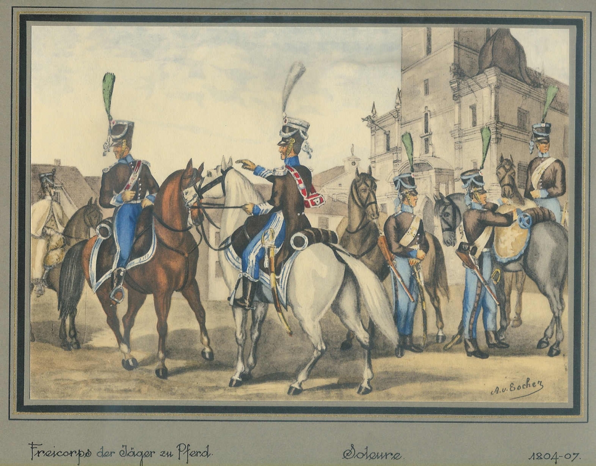 <p>499  Rathaus Freicorps der Jäger zu Pferd 1804-1807</p>